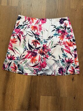 Lady Hagen White Floral Tennis Skirt